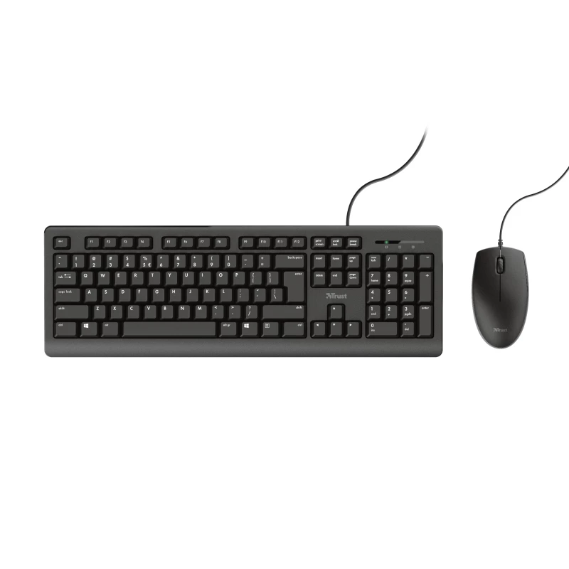 Trust Primo tastatūra Pele iekļauta Birojs USB Vācu Melna