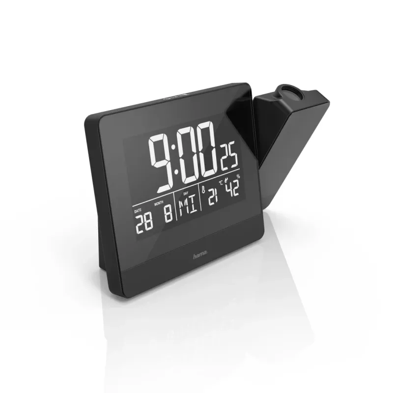 Hama Plus Charge digitālais modinātājpulkstenis melns