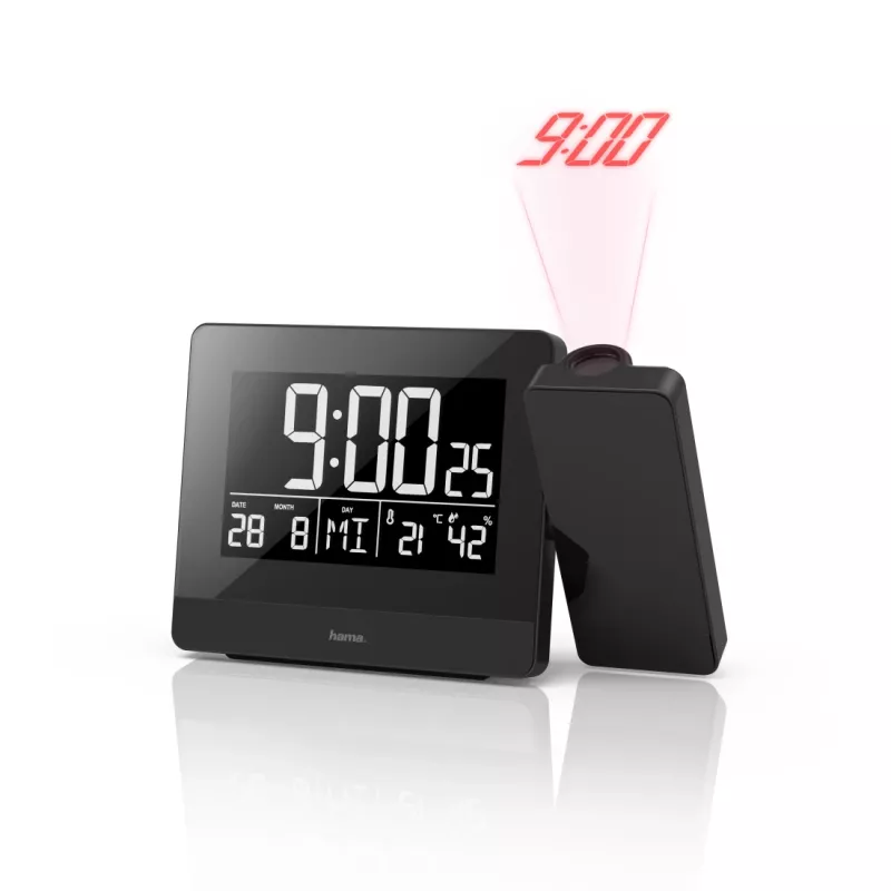 Hama Plus Charge digitālais modinātājpulkstenis melns
