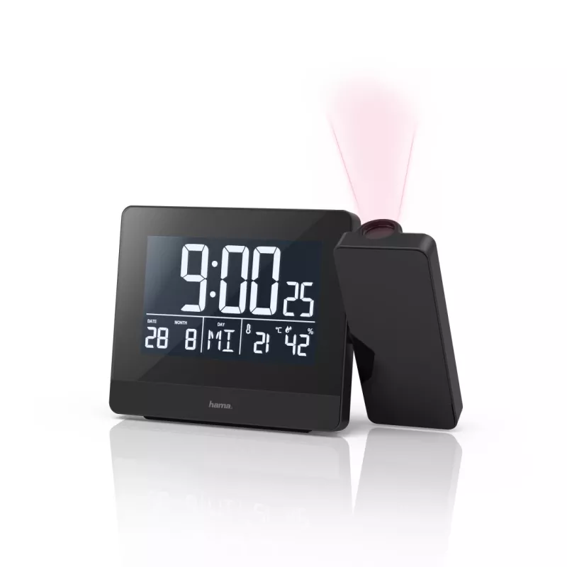 Hama Plus Charge digitālais modinātājpulkstenis melns