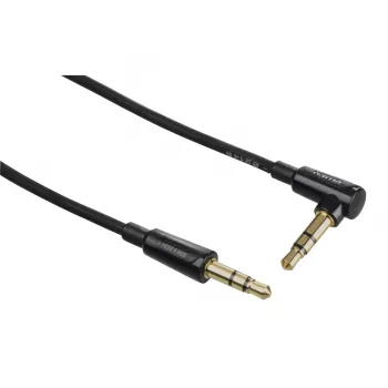 Audio kabelis Hama Flexi-plāns 1.5m 3.5mm vīrietis-vīrietis Melns