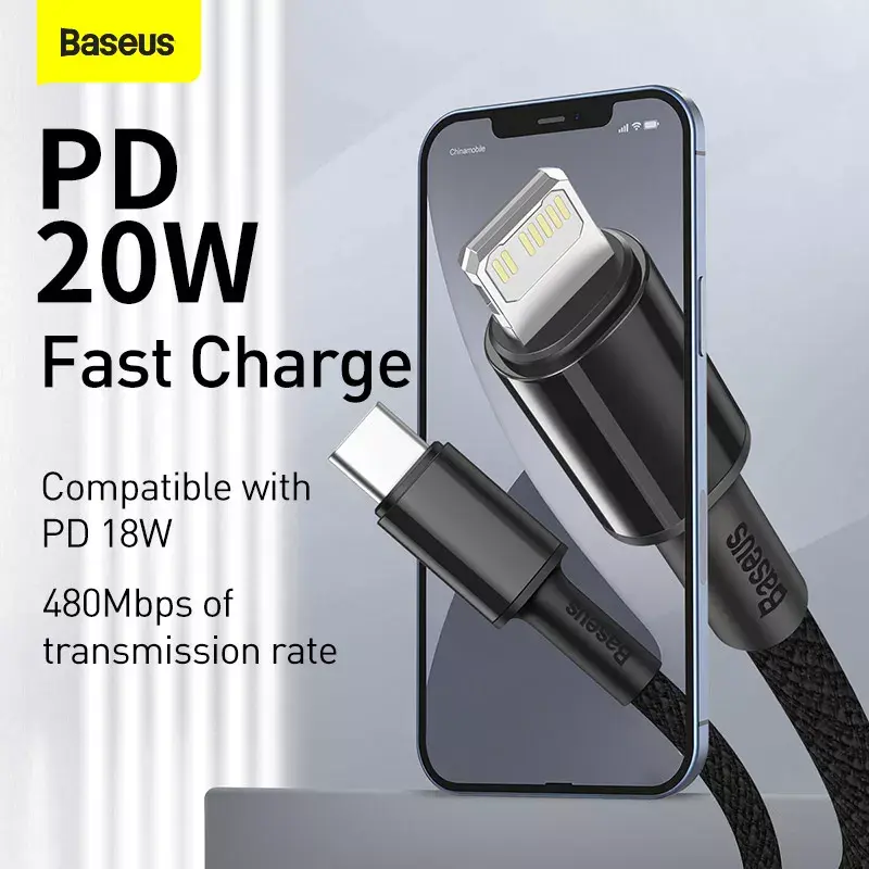 Lightning kabelis Baseus CATLGD-A01 2m melns
