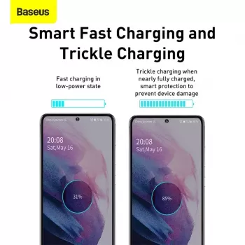Baseus Super Si iekštelpu lādētājs balts ātrā uzlāde 12V 1xUSB-C