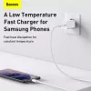 Baseus Super Si iekštelpu lādētājs balts ātrā uzlāde 12V 1xUSB-C