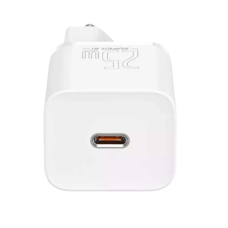 Baseus Super Si iekštelpu lādētājs balts ātrā uzlāde 12V 1xUSB-C