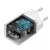 Baseus Super Si iekštelpu lādētājs balts ātrā uzlāde 12V 1xUSB-C