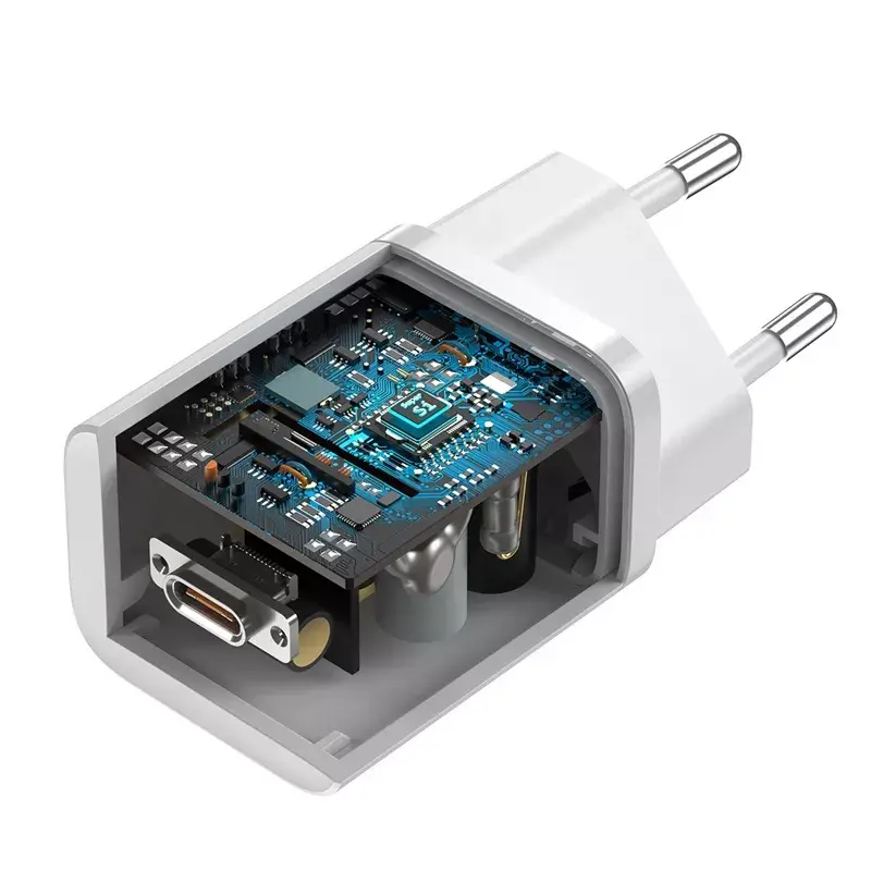 Baseus Super Si iekštelpu lādētājs balts ātrā uzlāde 12V 1xUSB-C