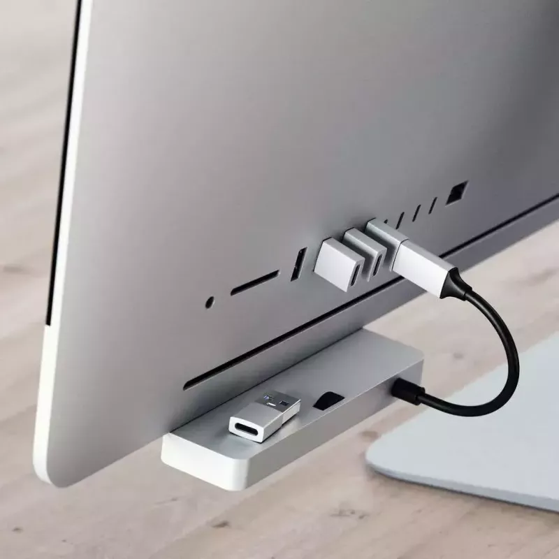 Satechi ST-TAUCS kabeļa savienotāja adapteris USB-A USB-C sudrabkrāsā