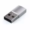 Satechi ST-TAUCS kabeļa savienotāja adapteris USB-A USB-C sudrabkrāsā