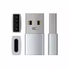 Satechi ST-TAUCS kabeļa savienotāja adapteris USB-A USB-C sudrabkrāsā