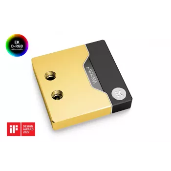 Ūdens bloks EK Water Blocks Brass Copper Melns Gold