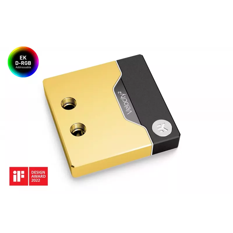 Ūdens bloks EK Water Blocks Brass Copper Melns Gold