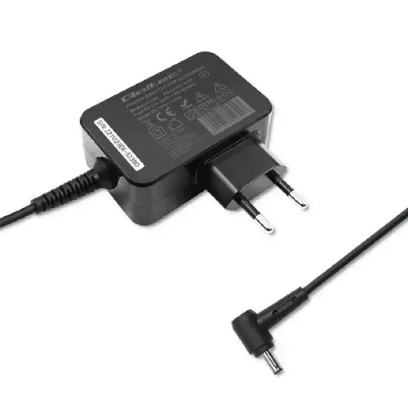Lādētājs Qoltec 52408 Iekštelpu Maiņstrāvas Klēpjdatoram 19V 2.1A Melns