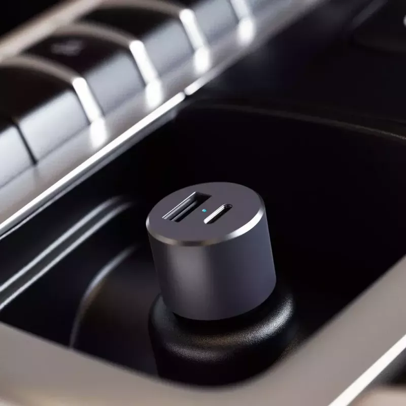 Auto lādētājs Satechi ST-TCPDCCM 72 W divu pieslēgvietu USB Power Delivery ātras uzlādes