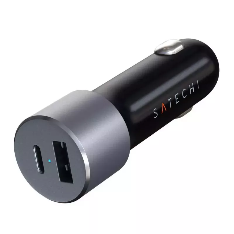 Auto lādētājs Satechi ST-TCPDCCM 72 W divu pieslēgvietu USB Power Delivery ātras uzlādes