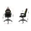 Spēļu krēsls huzaro Force 2.5 RGB Mesh — elpojošs siets, RGB apgaismojums, regulējams augstums, noliecams, 130 kg ietilpība
