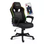 Spēļu krēsls huzaro Force 2.5 RGB Mesh — elpojošs siets, RGB apgaismojums, regulējams augstums, noliecams, 130 kg ietilpība