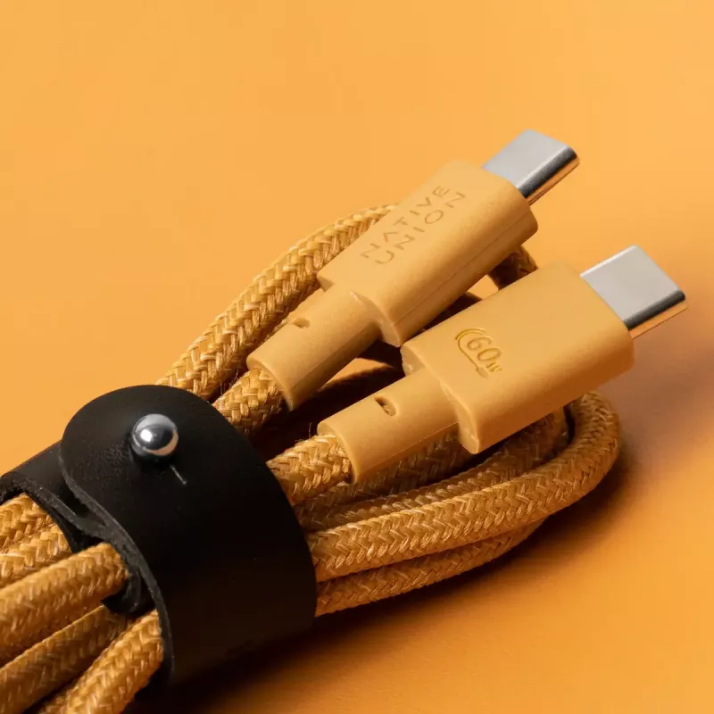 USB-C uz USB-C kabelis native union Belt kabelis 1,2 m dzeltens