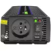 Jaudas pārveidotājs QOLTEC Monolith 600 MS Wave 12V uz 230V 600W