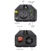 Jaudas pārveidotājs QOLTEC Monolith 600 MS Wave 12V uz 230V 600W