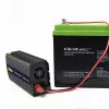 Sprieguma pārveidotājs QOLTEC Monolith 600 W — 12 V līdz 230 V, USB PD 18 W, automašīnai/iekštelpām, melns