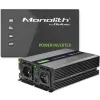 Strāvas pārveidotājs QOLTEC Monolith 4000 MS Wave 12V uz 230V 2000/4000W ar USB