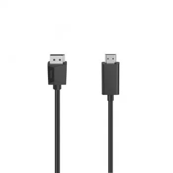 Video kabeļa adapteris Hama 00205144 1,5 m DisplayPort uz HDMI Melns