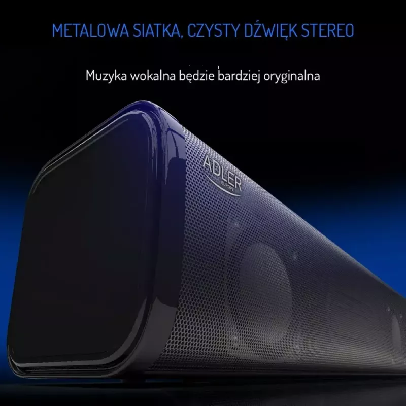 Pārnēsājams Bluetooth skaļrunis Adler AD 1191 5W, bezvadu, kompakts, melns