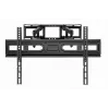 Grīdas TV stiprinājums Gembird WM-80ST-03 37 collu–80 collu ekrāniem, VESA 100x100–600x400, slīpums -15°–3°, pagriešana ±60°, maks. slodze 40 kg, melns