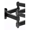 Grīdas TV stiprinājums Gembird WM-80ST-03 37 collu–80 collu ekrāniem, VESA 100x100–600x400, slīpums -15°–3°, pagriešana ±60°, maks. slodze 40 kg, melns
