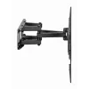Grīdas TV stiprinājums Gembird WM-80ST-03 37 collu–80 collu ekrāniem, VESA 100x100–600x400, slīpums -15°–3°, pagriešana ±60°, maks. slodze 40 kg, melns