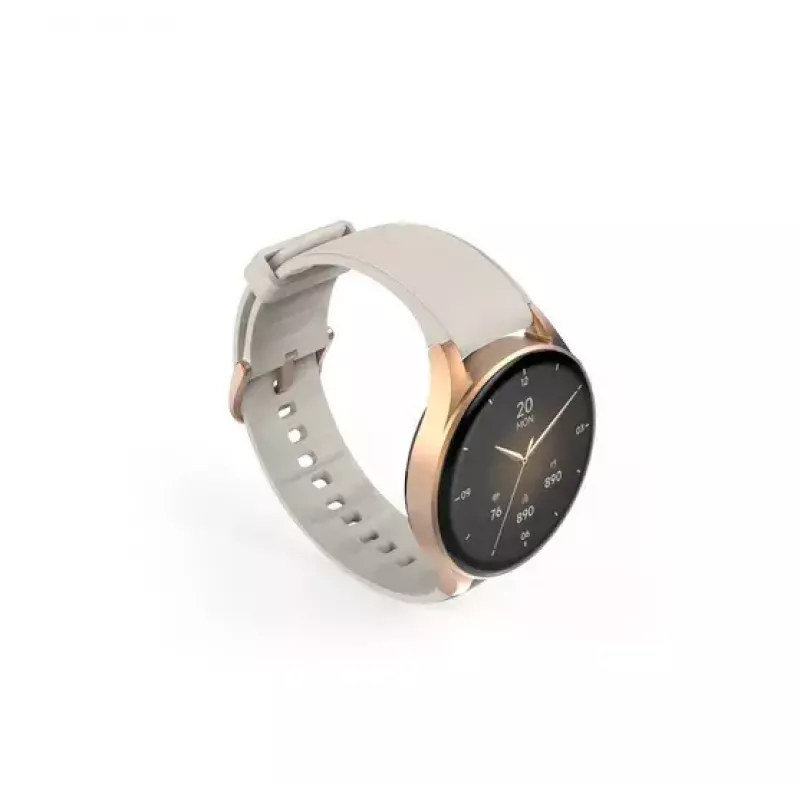Hama Smartwatch 8900 3.3 cm (1.3 collas) AMOLED 42 mm Digitāls 466 x 466 pikseļi Skārienjūtīgs Zelts GPS (satelīts)
