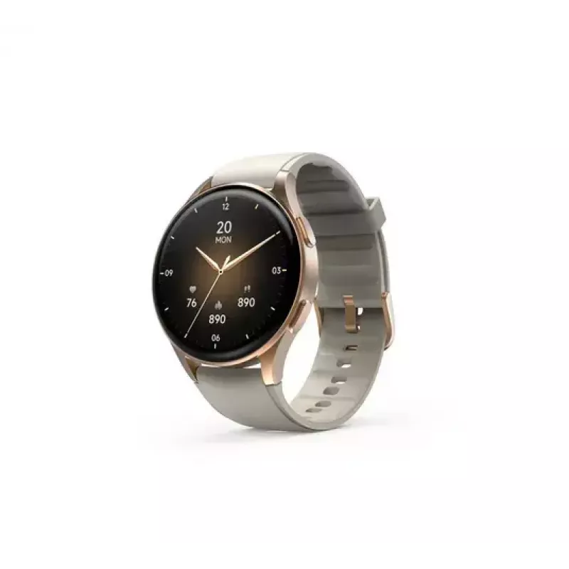 Hama Smartwatch 8900 3.3 cm (1.3 collas) AMOLED 42 mm Digitāls 466 x 466 pikseļi Skārienjūtīgs Zelts GPS (satelīts)