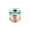 Skaļruņu kabelis LANBERG SC-2X10-10CC-1000-TR 2X1.0MM2 100M caurspīdīgs
