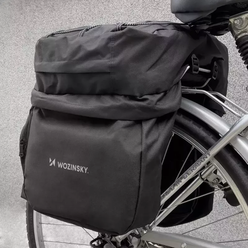 Velosomata Wozinsky WBB13BK 60L melna universāla – sānu/aizmugures bagāžnieka soma, 60 L ietilpība