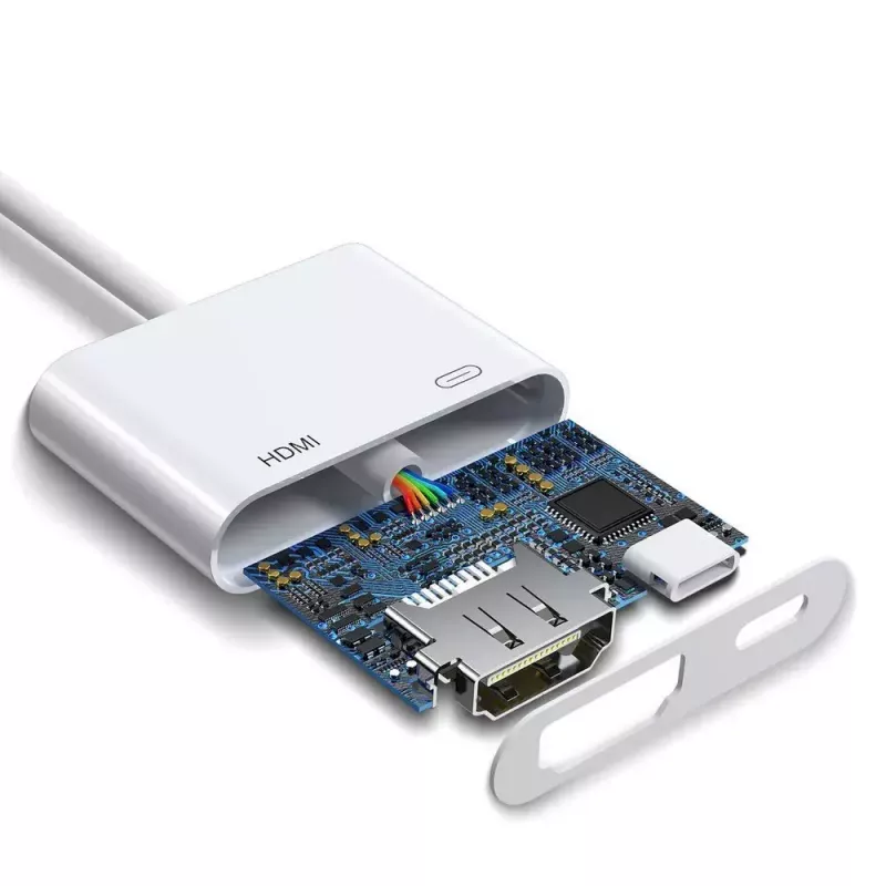 Lightning–HDMI adapteris Joyroom S-H141 — Lightning (Apple) uz HDMI FullHD 1080p 60Hz, balts