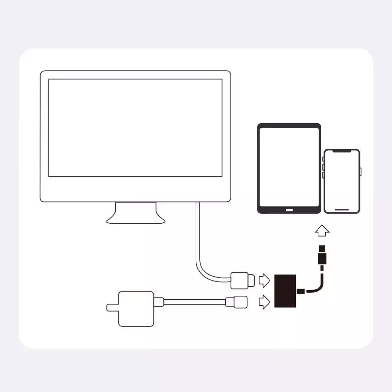 Lightning–HDMI adapteris Joyroom S-H141 — Lightning (Apple) uz HDMI FullHD 1080p 60Hz, balts