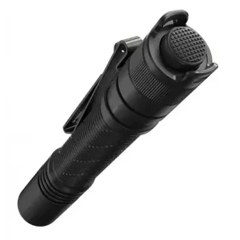 Rokas lukturītis Nitecore MT2A Pro — LED, iebūvēts Li‑Ion, USB uzlāde, 50 lm min, alumīnijs, IP68, 142,8 mm, 40 g, melns