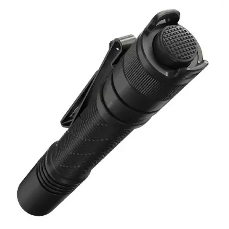 Rokas lukturītis Nitecore MT2A Pro — LED, iebūvēts Li‑Ion, USB uzlāde, 50 lm min, alumīnijs, IP68, 142,8 mm, 40 g, melns