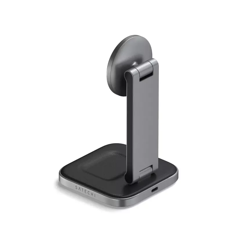 Satechi ST-Q21FM lādētājs bezvadu iekštelpu USB Type-C austiņām viedtālrunim pelēks