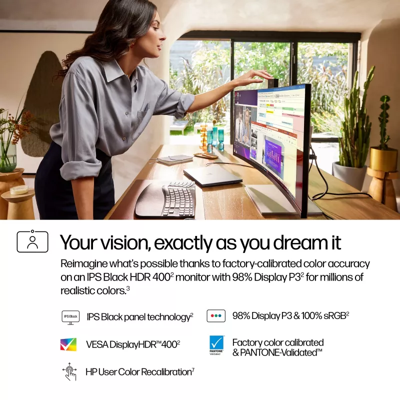 HP Series 7 Pro 34 collu WQHD konferences monitors - 734pm