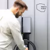 Elektroauto uzlādes stacija zaļa Cell EVGC021A2275 22000W pie sienas montējama pelēka alumīnija