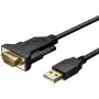 Seriālais kabelis Techly IDATA-USB2-SER-1 Melns 1,5 m USB Type-A DB-9