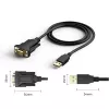 Seriālais kabelis Techly IDATA-USB2-SER-1 Melns 1,5 m USB Type-A DB-9