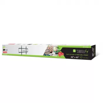Techly ICA-PLB 162L TV sienas stiprinājums/statīvs 165,1 cm (65 collas) Melns