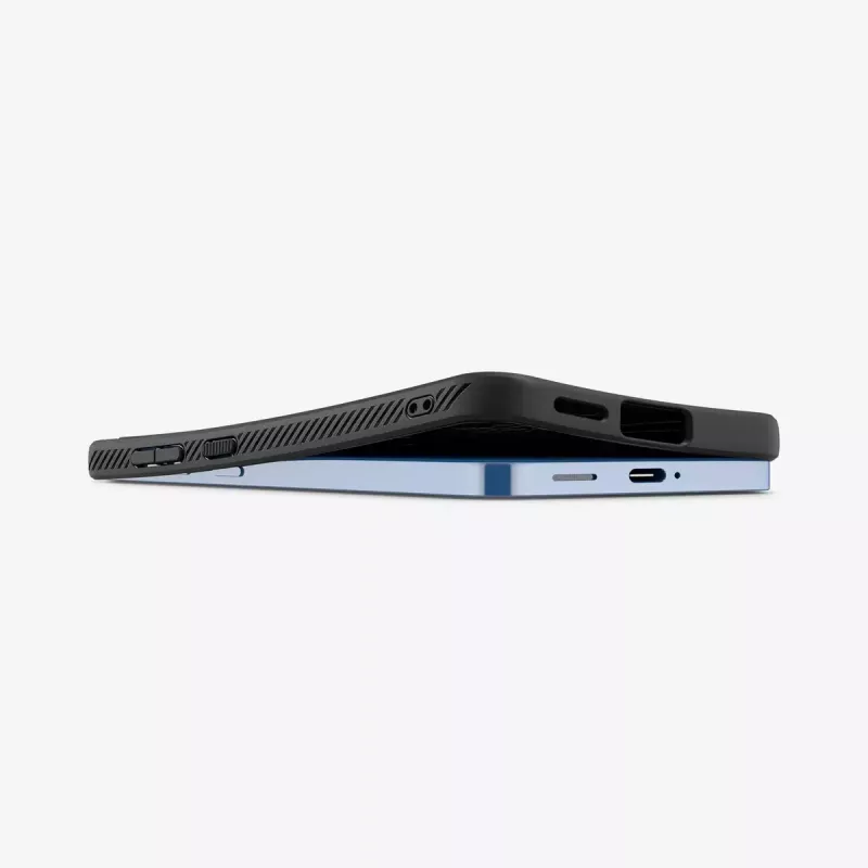 Cover Spigen Galaxy S25 Liquid Air Matte Melns Monochromatic