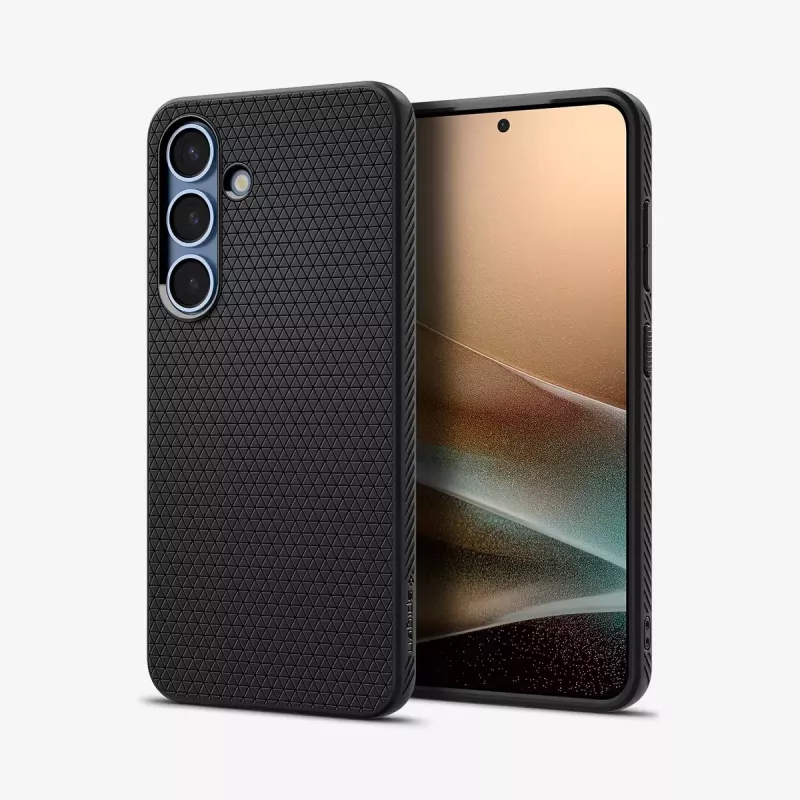 Cover Spigen Galaxy S25 Liquid Air Matte Melns Monochromatic