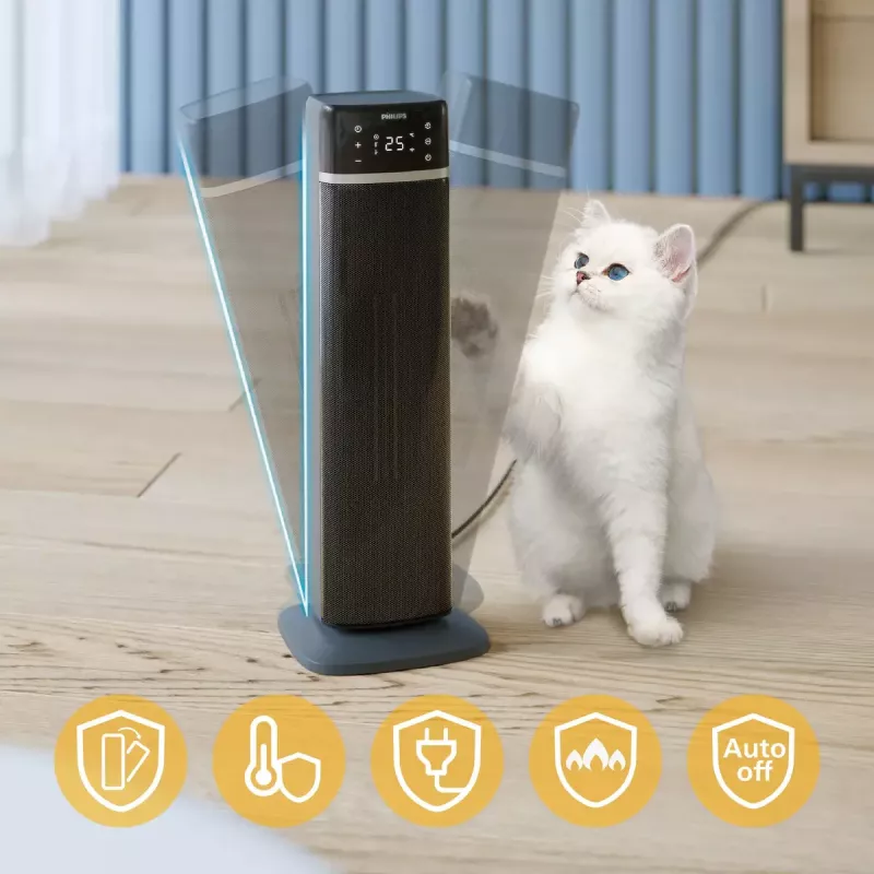 Ventilatora elektriskais sildītājs Philips 5000 sērijas Smart Tower keramiskais sildītājs
