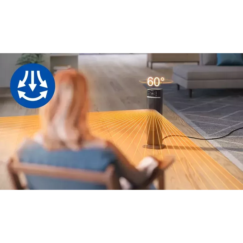 Ventilatora elektriskais sildītājs Philips 5000 sērijas Smart Tower keramiskais sildītājs