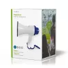 Megafons Nedis MEPH150WT balts zils 15W 150m diapazons